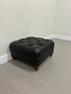 Lee Custom Leather Tufted Ottoman