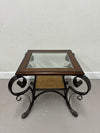 Wood & Glass Side Table