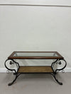 Wood & Glass Sofa Table