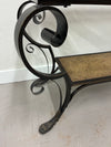 Wood & Glass Sofa Table