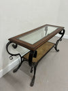 Wood & Glass Sofa Table