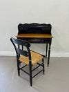 Ethan Allen Hitchcock Style Desk & Chair
