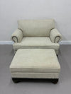 Upholstered Chair & Ottoman