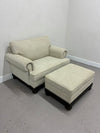 Upholstered Chair 1/2 with Ottoman