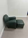 Vintage Grange Club Chair & Ottoman