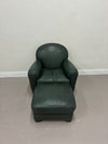 Vintage Grange Club Chair & Ottoman