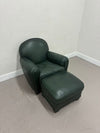 Vintage Grange Club Chair & Ottoman