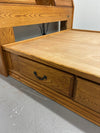 Furniture Traditions Queen Oak Storage Bed