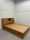 Furniture Traditions Queen Oak Storage Bed