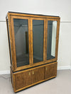 Oak & Brass China Hutch