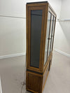 Oak & Brass China Hutch