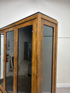 Oak & Brass China Hutch