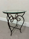 Glass & Metal Side Table
