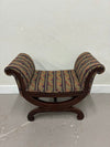 Upholstered Mahogany Stool