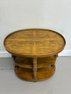 Tiered Oval Accent Table