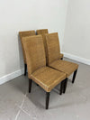Set of 4 Wicker Dining Chairs