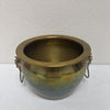 Vintage Brass Bowl w/Dog Ring Handles