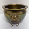 Vintage Brass Bowl w/Dog Ring Handles