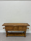 Oak Console Table