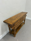 Oak Console Table