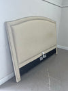 Ethan Allen Upholstered Headboard with Metal Frame