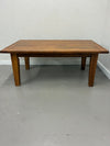 Pine Wood Dining Set with 6 Chairs