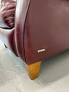 Natuzzi Leather Chair & Ottoman