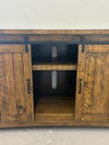 Rustic Pine Media Cabinet