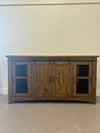 Rustic Pine Media Cabinet