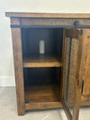 Rustic Pine Media Cabinet