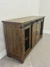 Rustic Pine Media Cabinet