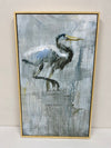 Pottery Barn Boat House Heron Watch Framed Art Set