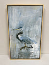 Pottery Barn Boat House Heron Watch Framed Art Set