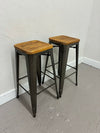 Wood Top Bar Stools