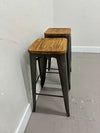 Wood Top Bar Stools