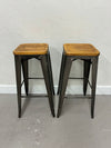 Wood Top Bar Stools