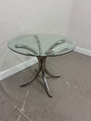 Accent or Dining Table with Chrome Base