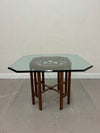 Glass Top & Mahogany Dining Set