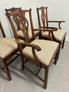 Glass Top & Mahogany Dining Set