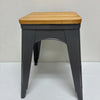 Pine & Metal Stool