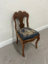 Victorian Needlepoint Accent Chair