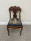 Victorian Needlepoint Accent Chair