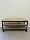 Travertine & Iron Shelf