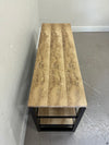 Travertine & Iron Shelf