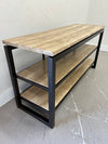 Travertine & Iron Shelf
