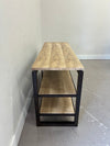 Travertine & Iron Shelf