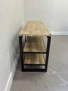 Travertine & Iron Shelf