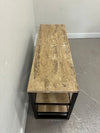 Travertine & Iron Shelf