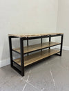 Travertine & Iron Shelf