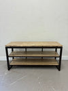 Travertine & Iron Shelf